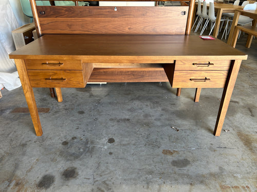 Munson 67in Storage Desk - Smoked Oak