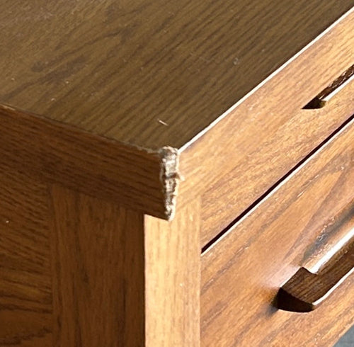 Munson 67in Storage Desk - Smoked Oak