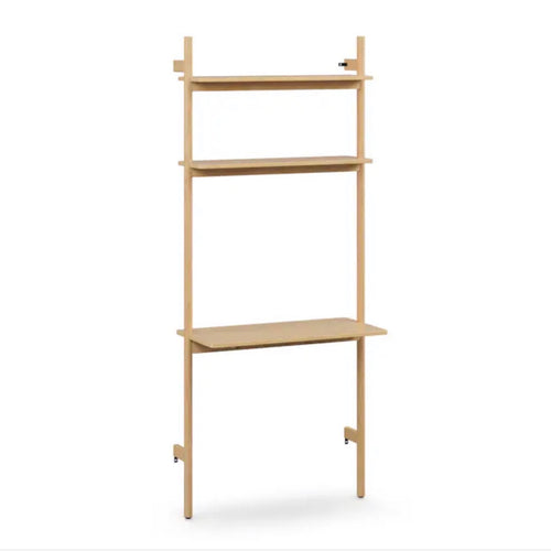 Heidi 33.5in Modular Wall Desk - White Oak