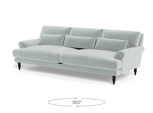 Maxwell Fabric Sofa by Apartment Therapy - Spa Performance Plush Velvet