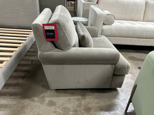 Interior Define Maxwell Swivel Chair - Mink Performance Plush Velvet