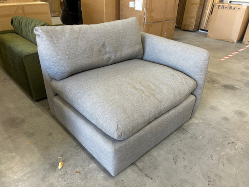 Leigh 46" Right Arm Module - Silver Gray