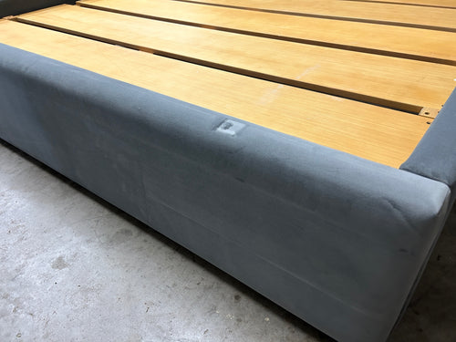 Interior Define Graham Upholstered King Bed - Sterling Performance Velvet