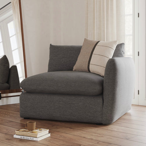 Leigh 46" Right Arm Module - Silver Gray