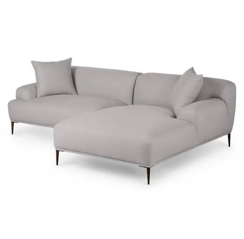 Abisko 94.5in Right Sectional - Welsh Gray, Performance Fabric