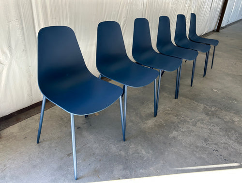 Set of 6 Svelti Dining Chairs - Berry Blue