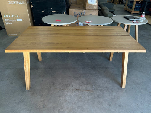 Madera 71” Solid Wood Dining Table - Oak