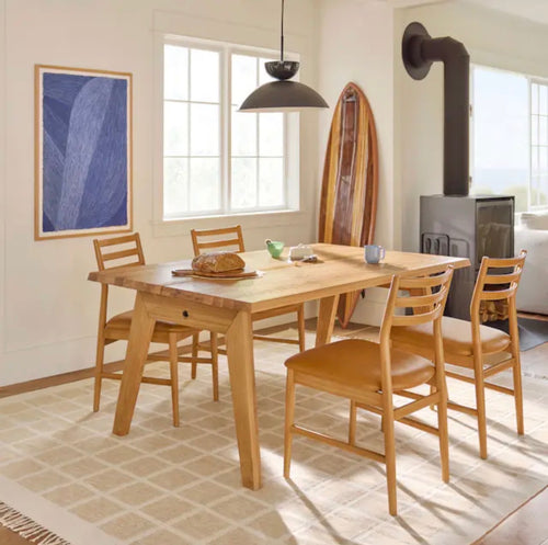 Madera 71” Solid Wood Dining Table - Oak