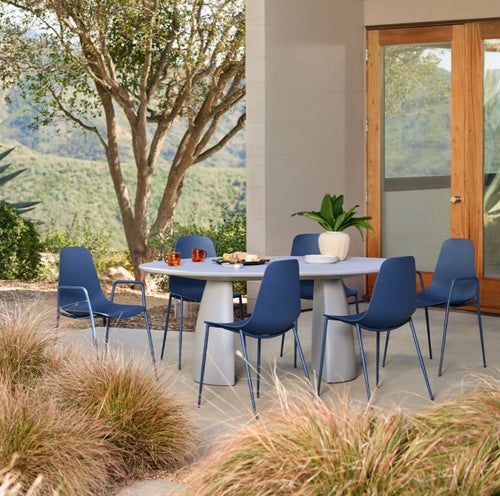 Set of 6 Svelti Dining Chairs - Berry Blue