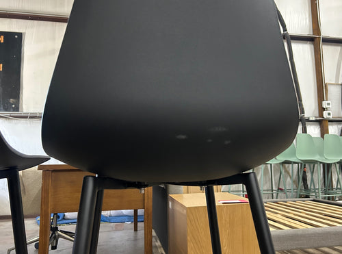 Set of 3 Svelti Bar Stools - Pure Black