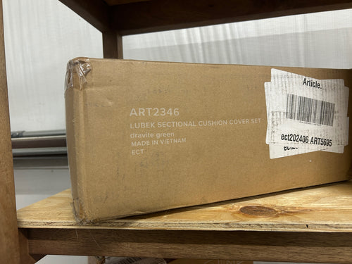 Lubek Outdoor Sectional Cushion Cover Set - Dravite Green