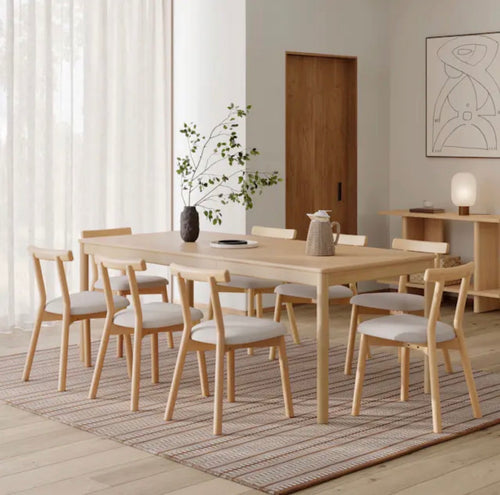 Heidi 62" - 82.75" Extendable Dining Table - White Oak