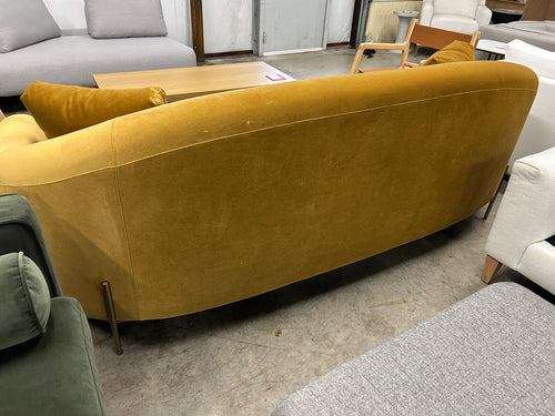 Interior Define Fiona 3-Seat Sofa - Marigold Performance Velvet