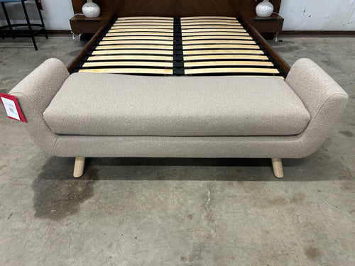 Gabriola 60" Bench - Sandstone Wool Bouclé