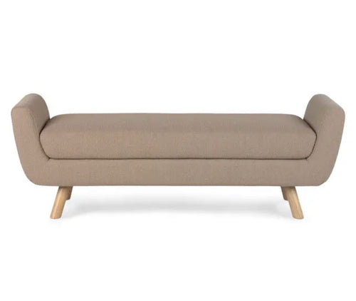 Gabriola 60" Bench - Sandstone Wool Bouclé