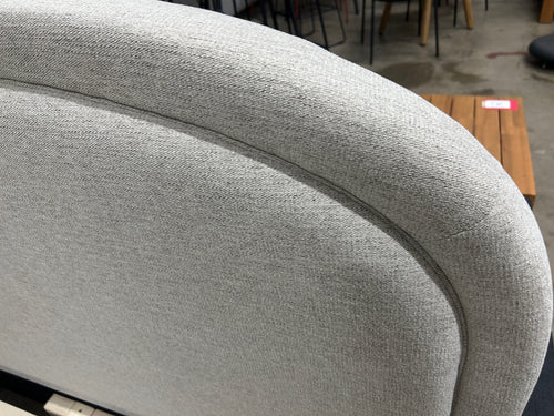 Interior Define Anson Upholstered Queen Bed - Cement Performance Antiimicrobial Chenille