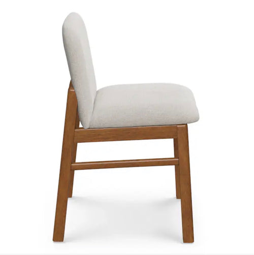 Pair of Mikkel Dining Chairs - Walnut and Santolina Gray
