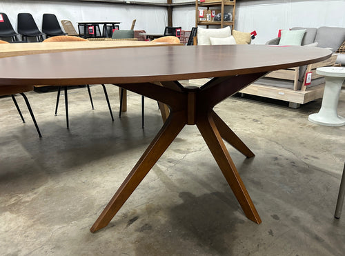 Conan 75" Oval Dining Table - Walnut