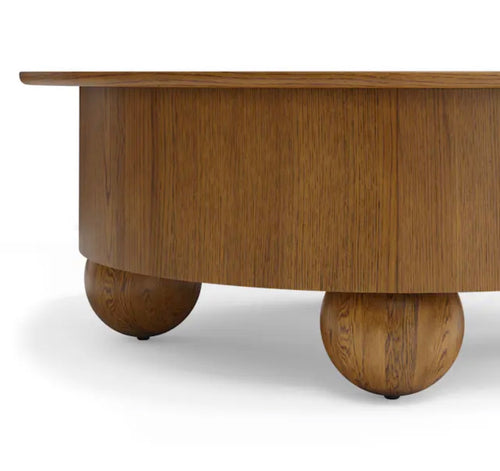 Sigrid 42.5" Storage Coffee Table - Smoked Oak