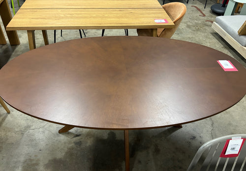 Conan 75" Oval Dining Table - Walnut