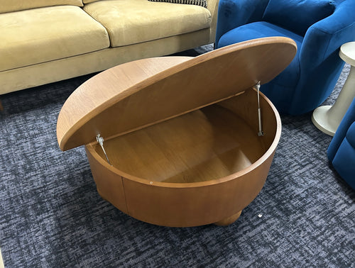 Sigrid 42.5" Storage Coffee Table - Smoked Oak