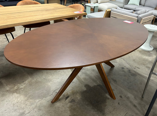 Conan 75" Oval Dining Table - Walnut