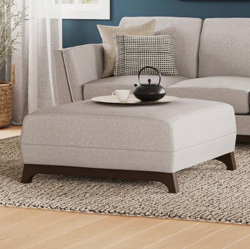Ceni 35in Ottoman - Chalk Gray