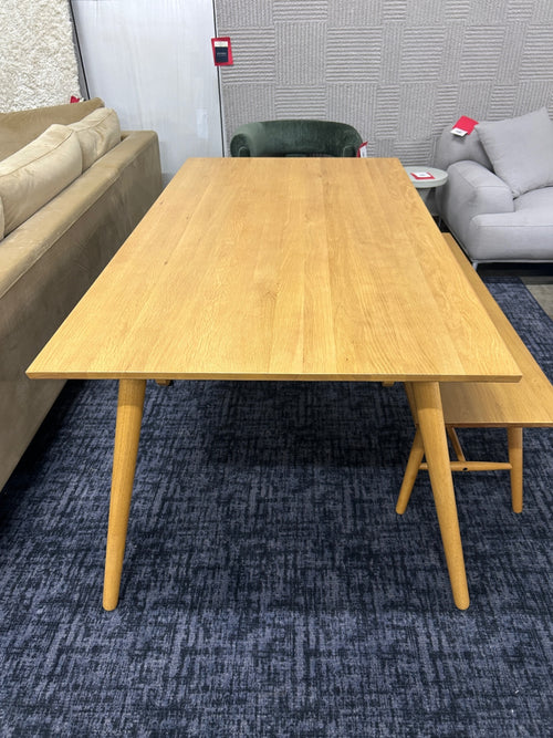 Seno Extendable Dining Table & Bench- Oak