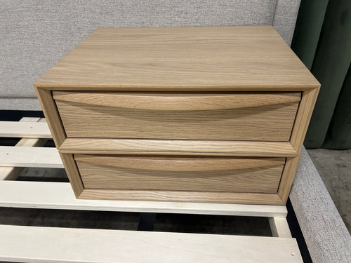 Pair Of Lenia Floating Nightstands - White Oak