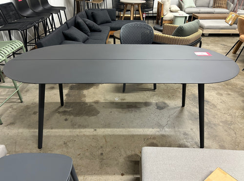 Ballo 78.5" Outdoor Dining Table - Black