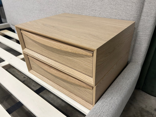 Pair Of Lenia Floating Nightstands - White Oak