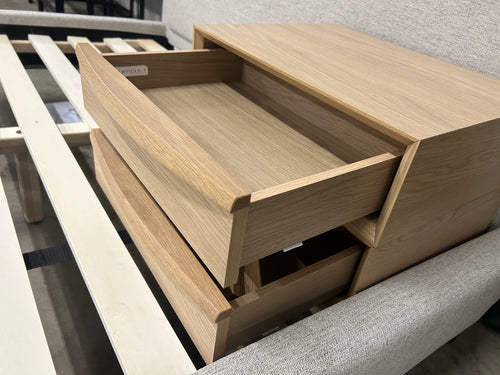 Pair Of Lenia Floating Nightstands - White Oak