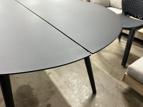 Ballo 78.5" Outdoor Dining Table - Black