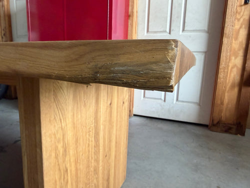 Clearance- Solid Wood Live Edge Dining Table