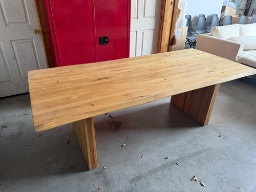 Clearance- Solid Wood Live Edge Dining Table