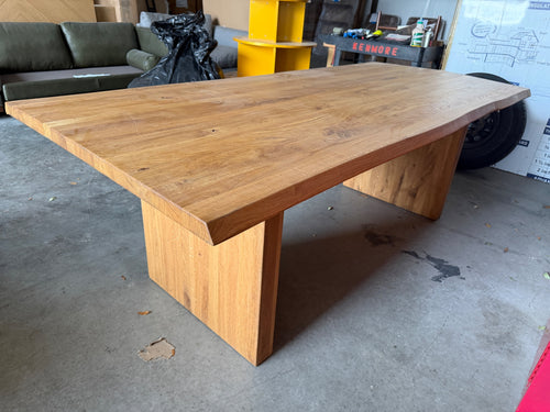 Clearance- Solid Wood Live Edge Dining Table