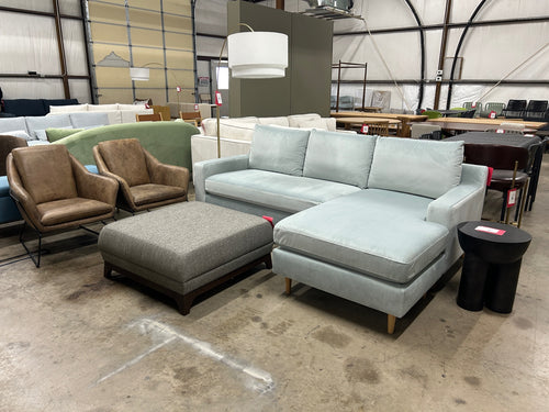 Ceni 35in Ottoman - Quarry Gray