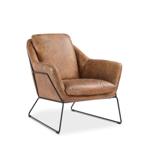 Pair Of Moe's Home Collection Greer Leather Club Chairs