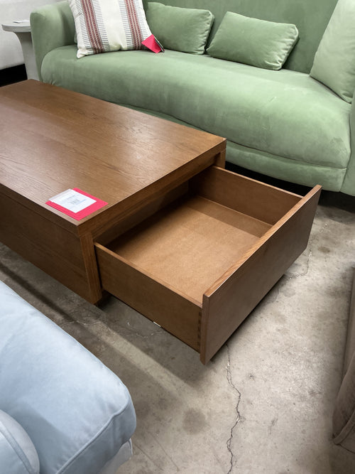 Leif 47" Storage Coffee Table - Smoked Oak