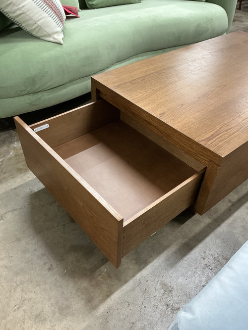 Leif 47" Storage Coffee Table - Smoked Oak