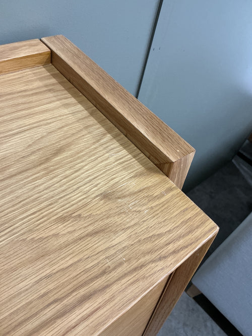 Fantol 35.5" Cabinet Desk - Natural Oak