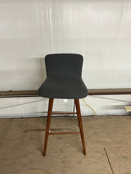 Sede Swivel Bar Stool - Walnut and Miller Gray