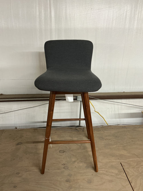 Sede Swivel Bar Stool - Walnut and Miller Gray