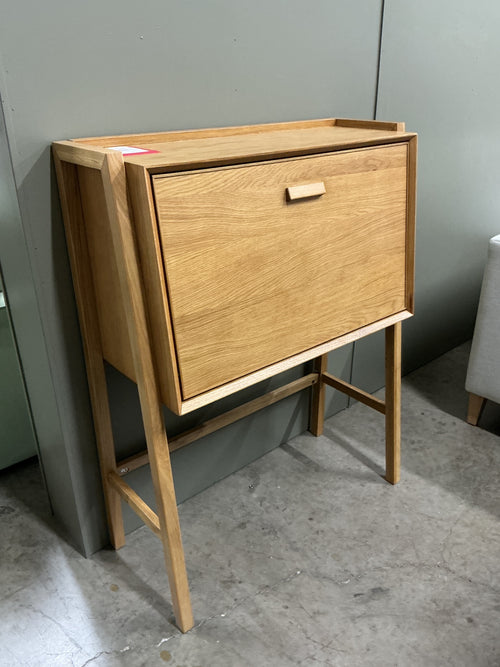 Fantol 35.5" Cabinet Desk - Natural Oak