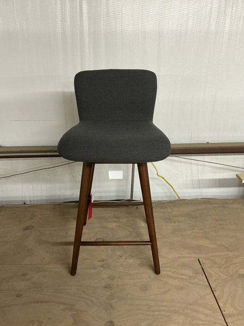 Sede Swivel Counter Stool - Walnut And Miller Gray