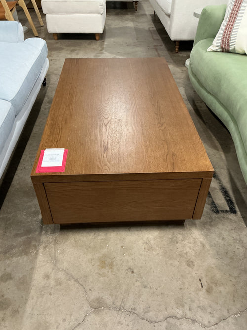 Leif 47" Storage Coffee Table - Smoked Oak