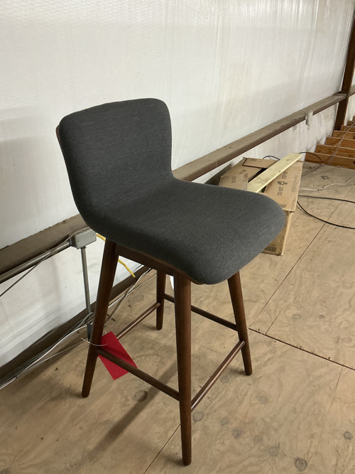 Sede Swivel Counter Stool - Walnut And Miller Gray