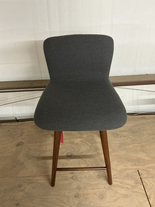 Sede Swivel Counter Stool - Walnut And Miller Gray