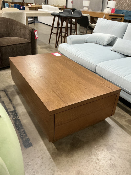 Leif 47" Storage Coffee Table - Smoked Oak