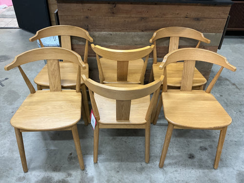 Set of 6 Morton Dining Chairs - Oak